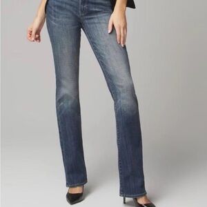 WHBM Mid Rise Slim Boot Everyday Soft Jeans 12 Medium Wash